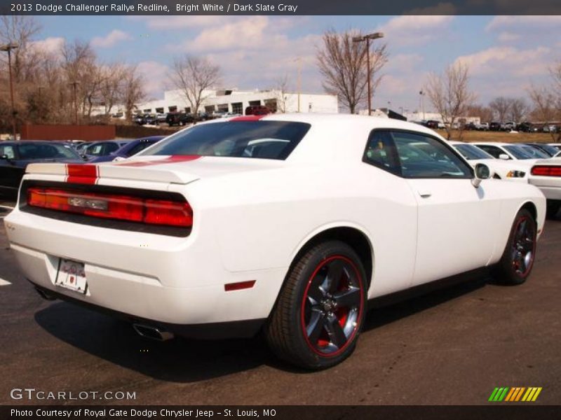 Bright White / Dark Slate Gray 2013 Dodge Challenger Rallye Redline