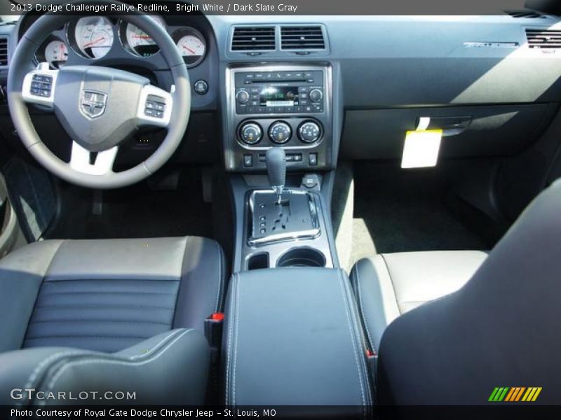 Bright White / Dark Slate Gray 2013 Dodge Challenger Rallye Redline