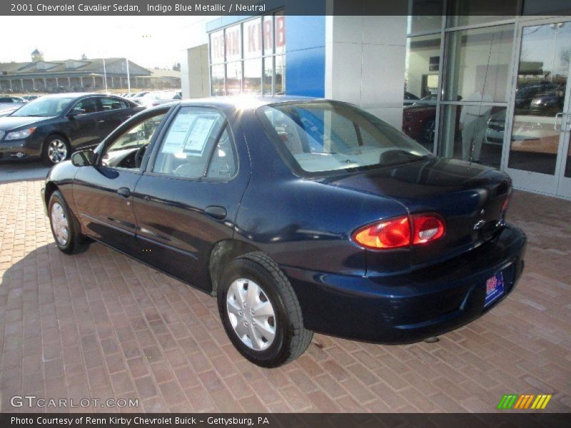 Indigo Blue Metallic / Neutral 2001 Chevrolet Cavalier Sedan