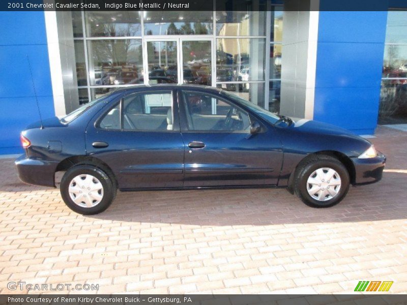 Indigo Blue Metallic / Neutral 2001 Chevrolet Cavalier Sedan