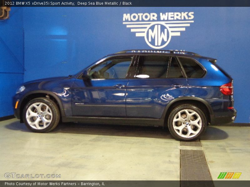 Deep Sea Blue Metallic / Black 2012 BMW X5 xDrive35i Sport Activity