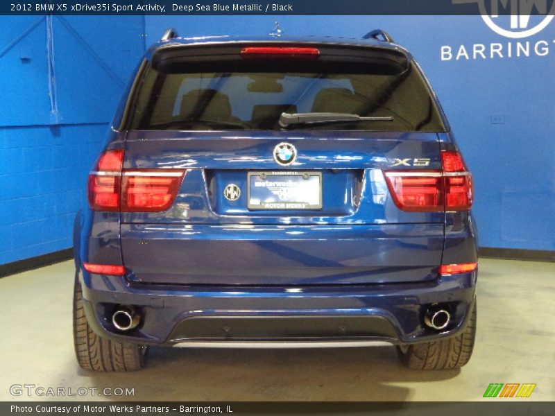 Deep Sea Blue Metallic / Black 2012 BMW X5 xDrive35i Sport Activity