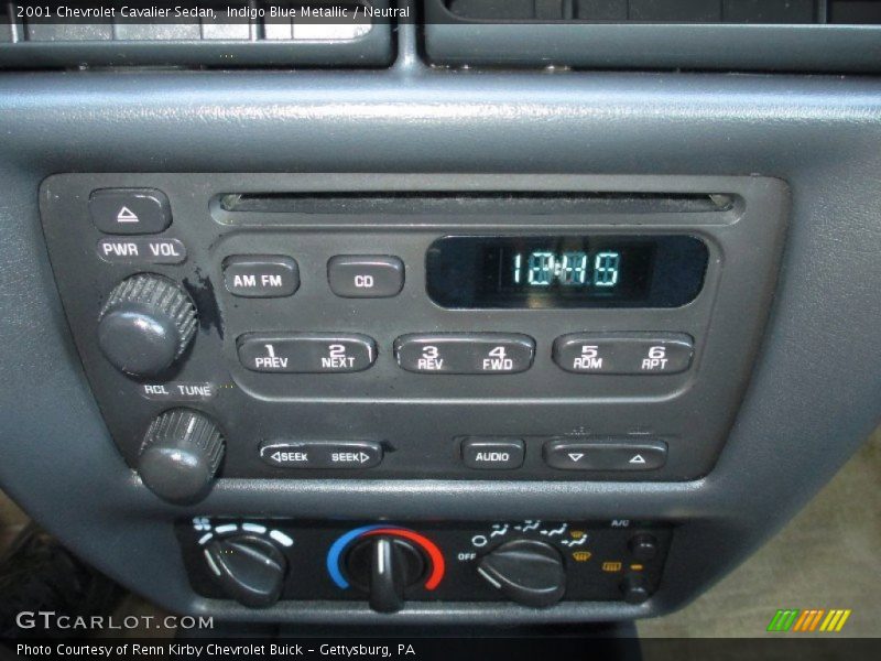 Indigo Blue Metallic / Neutral 2001 Chevrolet Cavalier Sedan