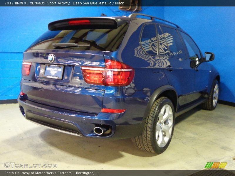 Deep Sea Blue Metallic / Black 2012 BMW X5 xDrive35i Sport Activity