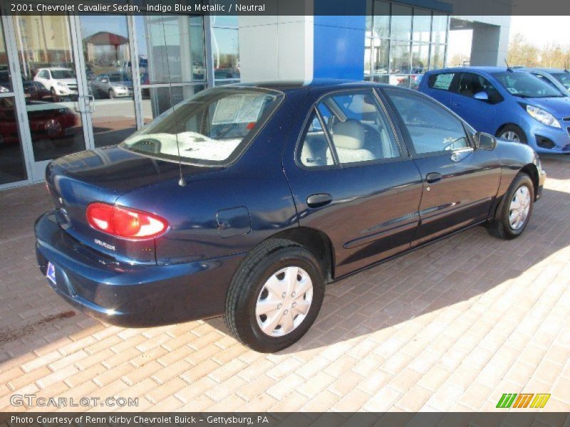 Indigo Blue Metallic / Neutral 2001 Chevrolet Cavalier Sedan