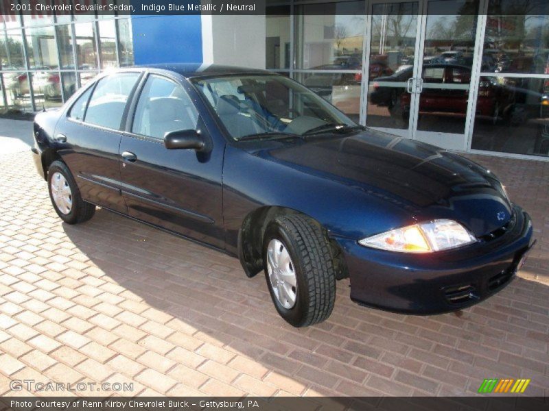 Indigo Blue Metallic / Neutral 2001 Chevrolet Cavalier Sedan