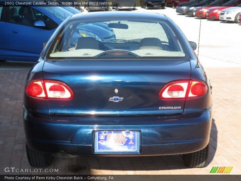 Indigo Blue Metallic / Neutral 2001 Chevrolet Cavalier Sedan