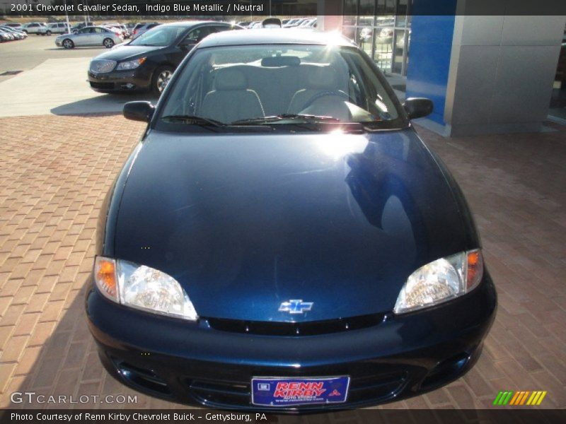 Indigo Blue Metallic / Neutral 2001 Chevrolet Cavalier Sedan