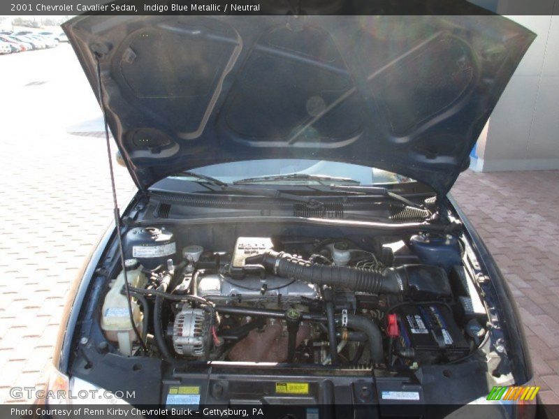 Indigo Blue Metallic / Neutral 2001 Chevrolet Cavalier Sedan