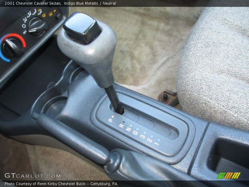 Indigo Blue Metallic / Neutral 2001 Chevrolet Cavalier Sedan