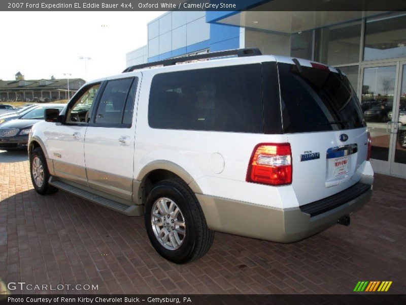 Oxford White / Camel/Grey Stone 2007 Ford Expedition EL Eddie Bauer 4x4