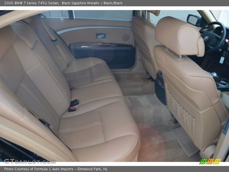 Black Sapphire Metallic / Black/Black 2005 BMW 7 Series 745Li Sedan