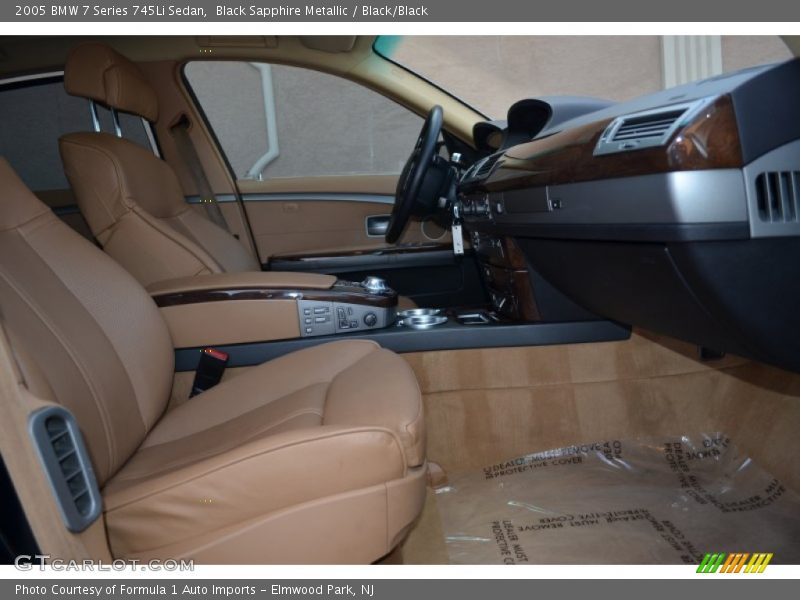 Black Sapphire Metallic / Black/Black 2005 BMW 7 Series 745Li Sedan