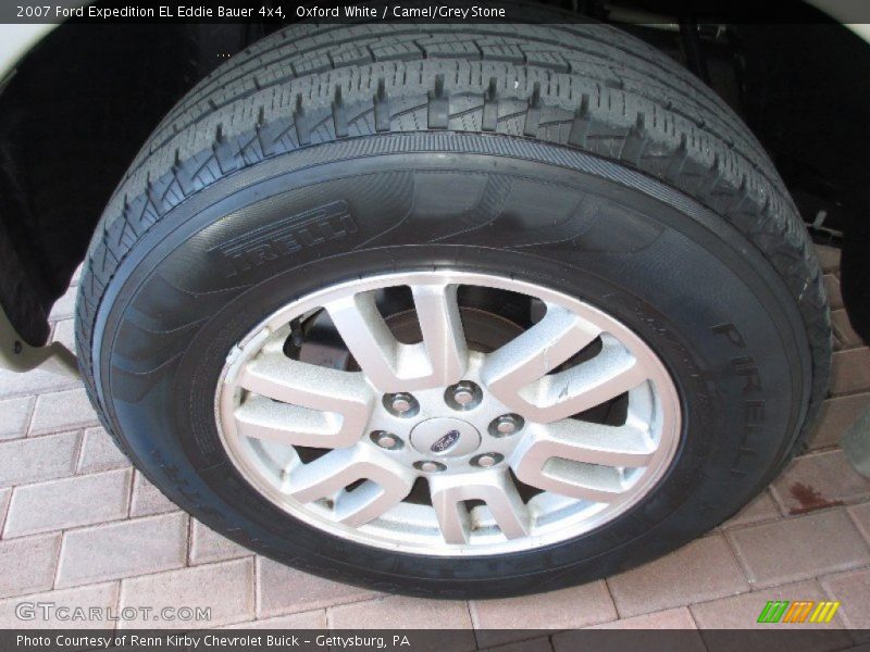 Oxford White / Camel/Grey Stone 2007 Ford Expedition EL Eddie Bauer 4x4