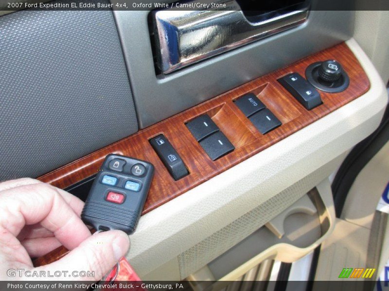 Oxford White / Camel/Grey Stone 2007 Ford Expedition EL Eddie Bauer 4x4