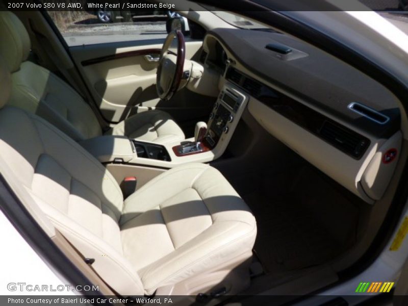White Pearl / Sandstone Beige 2007 Volvo S80 V8 AWD