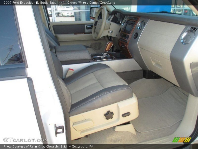 Oxford White / Camel/Grey Stone 2007 Ford Expedition EL Eddie Bauer 4x4