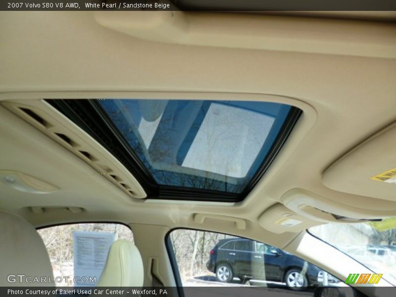 White Pearl / Sandstone Beige 2007 Volvo S80 V8 AWD
