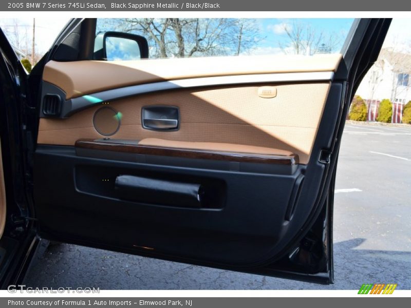 Black Sapphire Metallic / Black/Black 2005 BMW 7 Series 745Li Sedan
