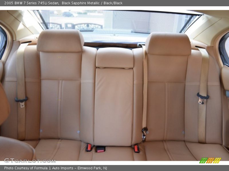 Rear Seat of 2005 7 Series 745Li Sedan