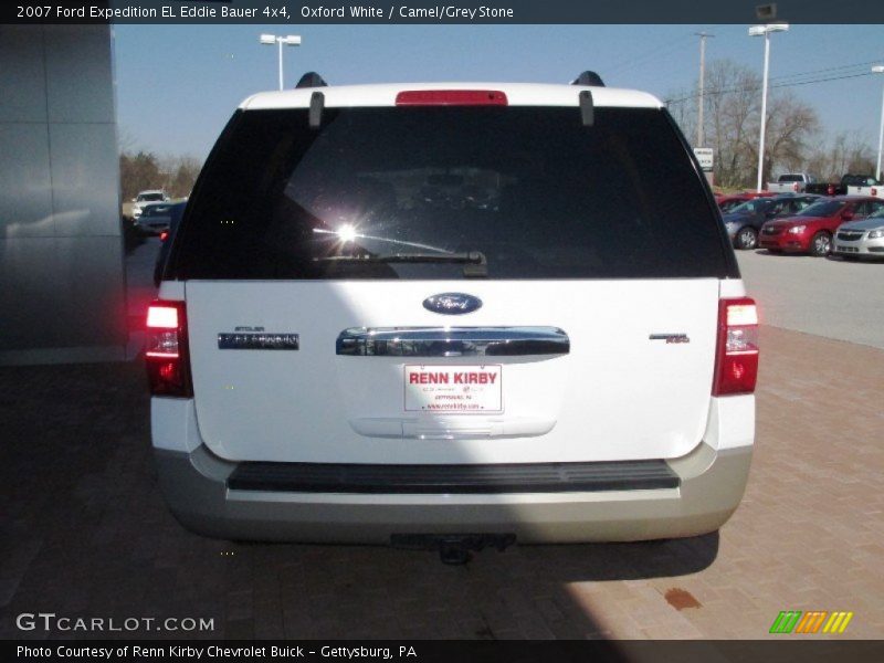 Oxford White / Camel/Grey Stone 2007 Ford Expedition EL Eddie Bauer 4x4
