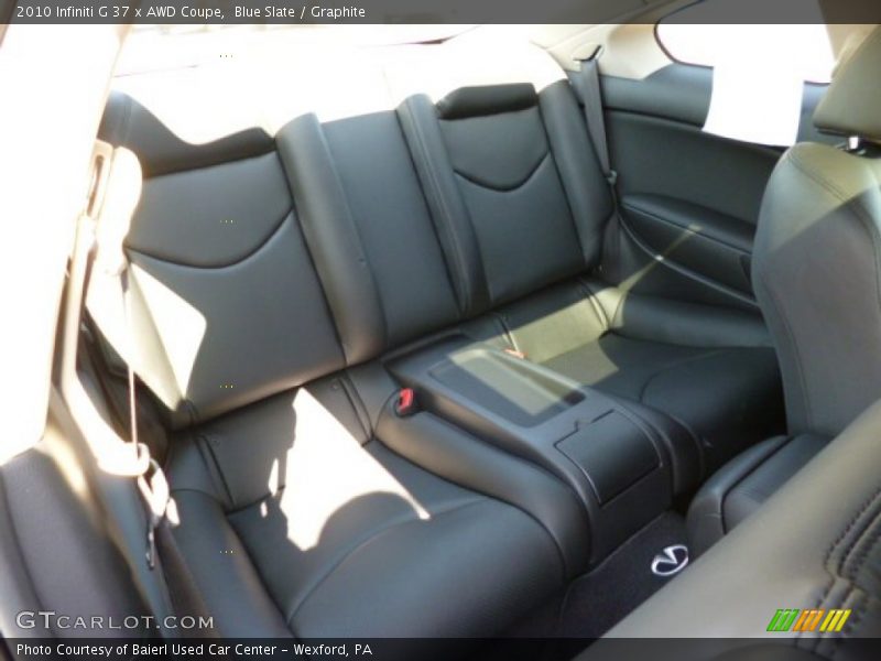 Rear Seat of 2010 G 37 x AWD Coupe