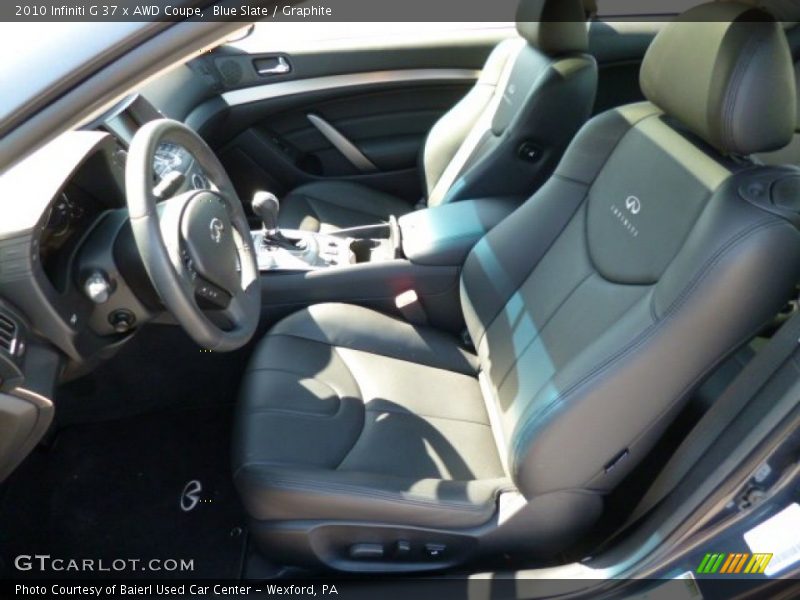 Front Seat of 2010 G 37 x AWD Coupe