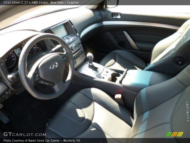 Graphite Interior - 2010 G 37 x AWD Coupe 