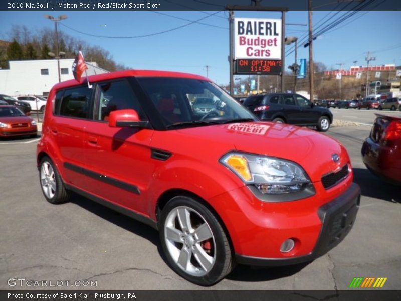 Molten Red / Red/Black Sport Cloth 2010 Kia Soul !
