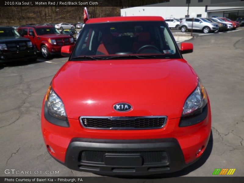 Molten Red / Red/Black Sport Cloth 2010 Kia Soul !
