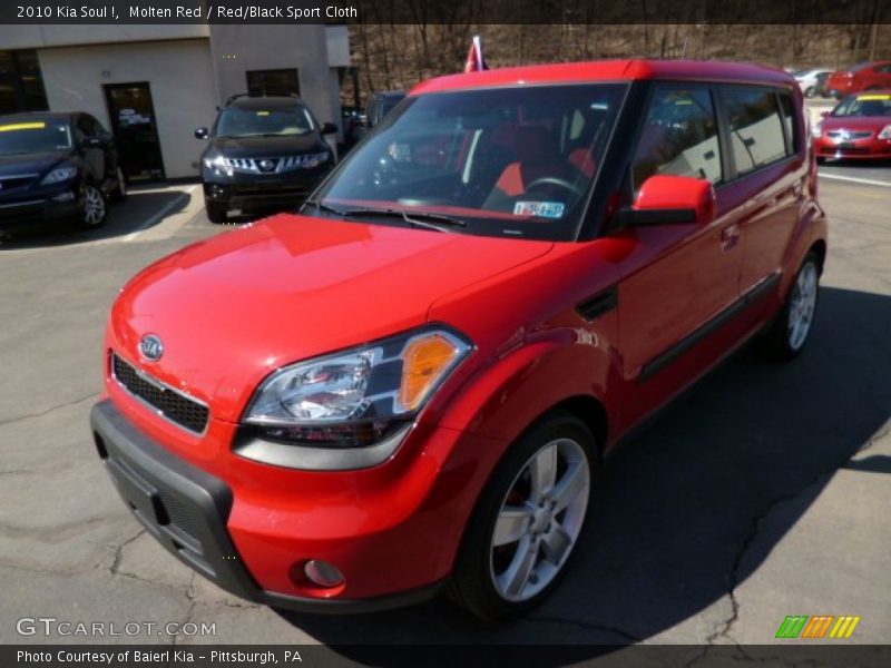 Molten Red / Red/Black Sport Cloth 2010 Kia Soul !