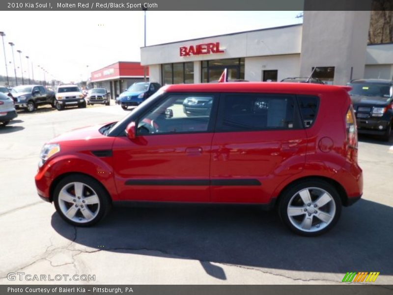 Molten Red / Red/Black Sport Cloth 2010 Kia Soul !