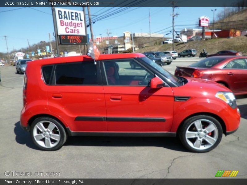 Molten Red / Red/Black Sport Cloth 2010 Kia Soul !