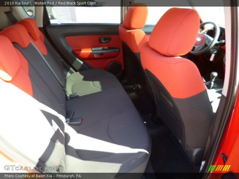 Molten Red / Red/Black Sport Cloth 2010 Kia Soul !