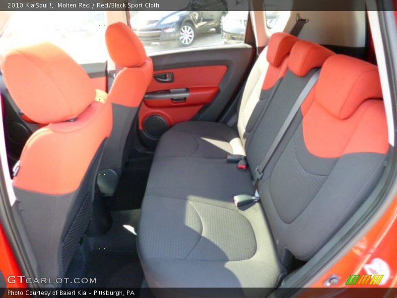 Molten Red / Red/Black Sport Cloth 2010 Kia Soul !