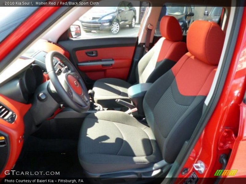 Molten Red / Red/Black Sport Cloth 2010 Kia Soul !