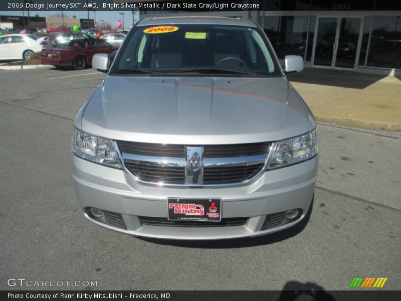 Bright Silver Metallic / Dark Slate Gray/Light Graystone 2009 Dodge Journey SXT AWD