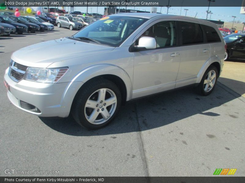 Bright Silver Metallic / Dark Slate Gray/Light Graystone 2009 Dodge Journey SXT AWD