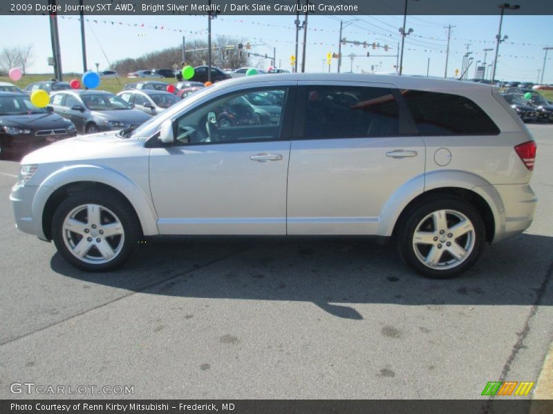 Bright Silver Metallic / Dark Slate Gray/Light Graystone 2009 Dodge Journey SXT AWD