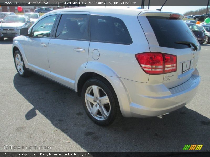Bright Silver Metallic / Dark Slate Gray/Light Graystone 2009 Dodge Journey SXT AWD