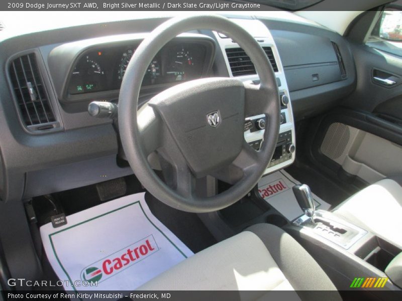 Bright Silver Metallic / Dark Slate Gray/Light Graystone 2009 Dodge Journey SXT AWD