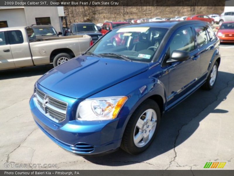 Deep Water Blue Pearl / Dark Slate Gray 2009 Dodge Caliber SXT