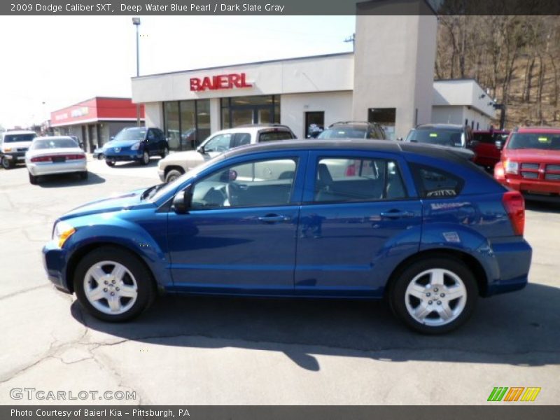 Deep Water Blue Pearl / Dark Slate Gray 2009 Dodge Caliber SXT