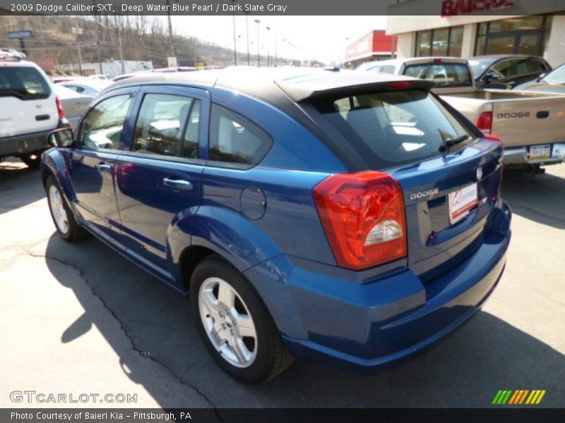 Deep Water Blue Pearl / Dark Slate Gray 2009 Dodge Caliber SXT