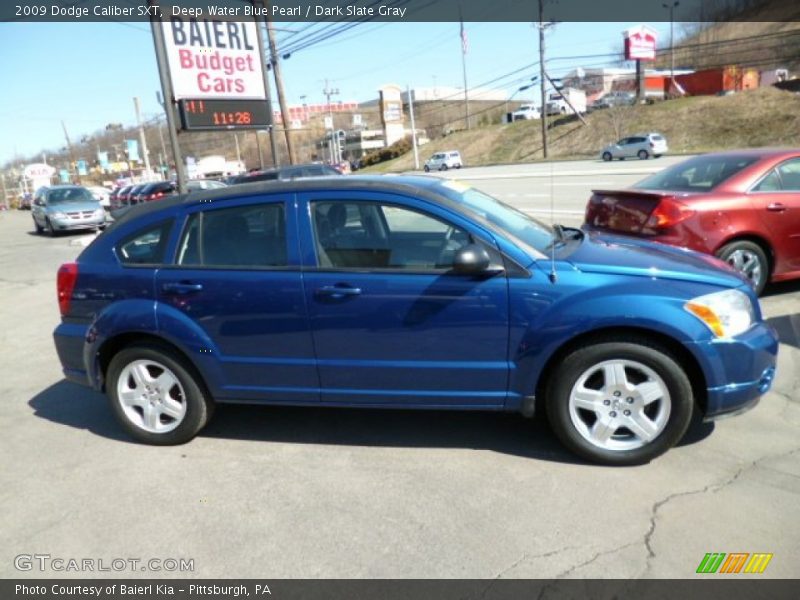 Deep Water Blue Pearl / Dark Slate Gray 2009 Dodge Caliber SXT