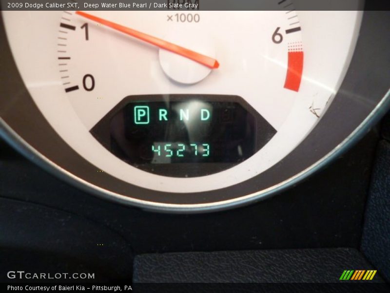 Deep Water Blue Pearl / Dark Slate Gray 2009 Dodge Caliber SXT
