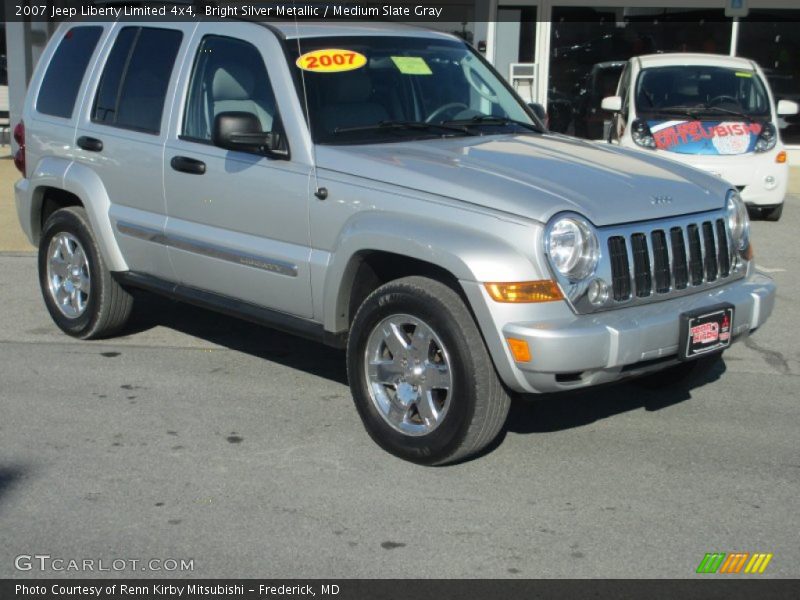 Bright Silver Metallic / Medium Slate Gray 2007 Jeep Liberty Limited 4x4
