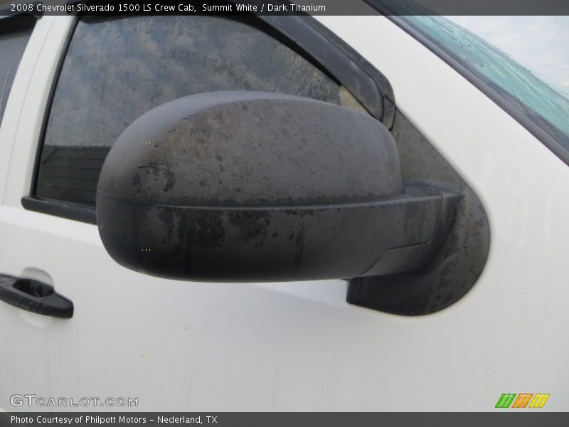 Summit White / Dark Titanium 2008 Chevrolet Silverado 1500 LS Crew Cab
