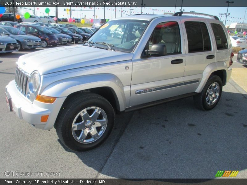 Bright Silver Metallic / Medium Slate Gray 2007 Jeep Liberty Limited 4x4