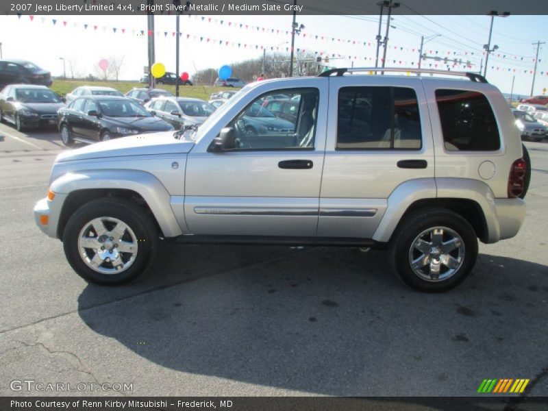 Bright Silver Metallic / Medium Slate Gray 2007 Jeep Liberty Limited 4x4